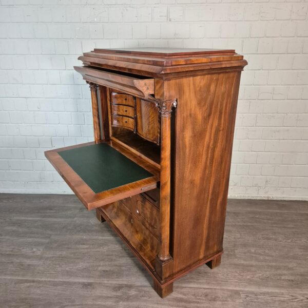 Secretaire Biedermeier 1840 Mahonie - Afbeelding 5