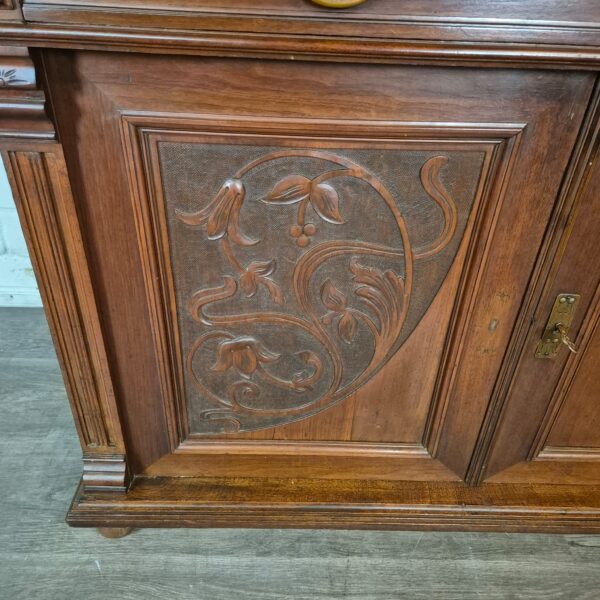 Buffetkast Kast Jugendstil 1910 Noten - Afbeelding 6