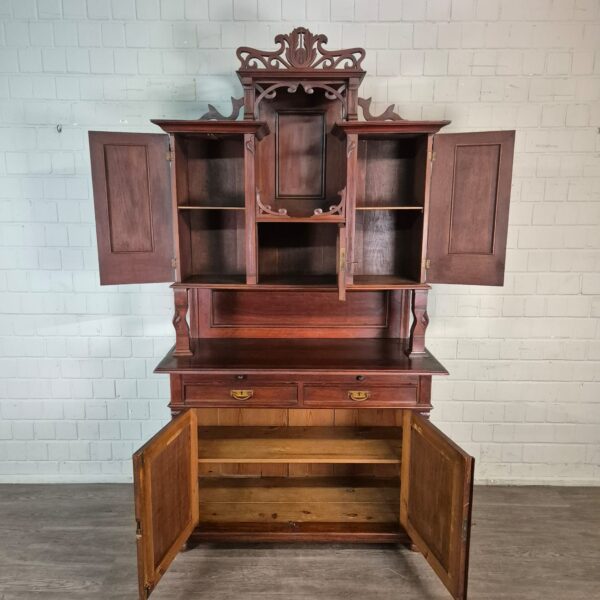 Buffetkast Kast Jugendstil 1910 Noten - Afbeelding 17