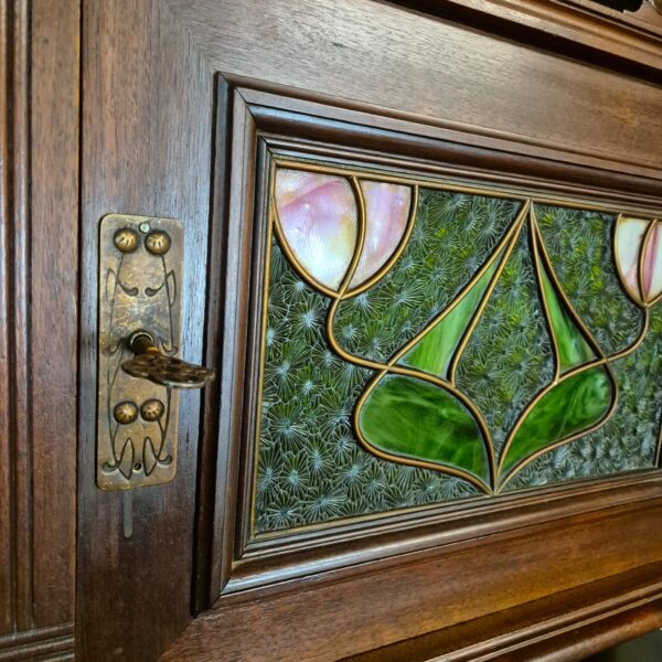Buffetkast Kast Jugendstil 1910 Noten - Afbeelding 16