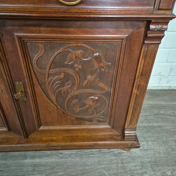 Buffetkast Kast Jugendstil 1910 Noten - Afbeelding 7