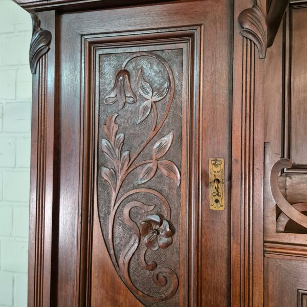 Buffetkast Kast Jugendstil 1910 Noten - Afbeelding 5