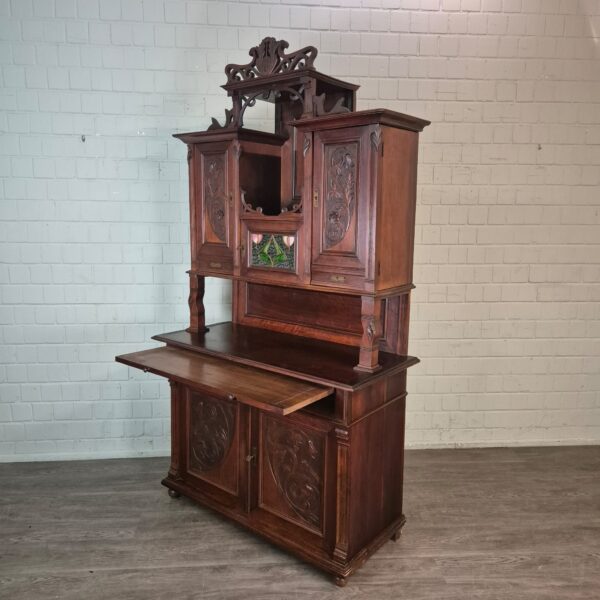 Buffetkast Kast Jugendstil 1910 Noten - Afbeelding 2