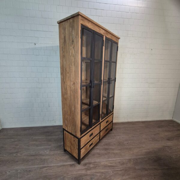Vitrine Boekenkast Teak 1,25 m - Afbeelding 3