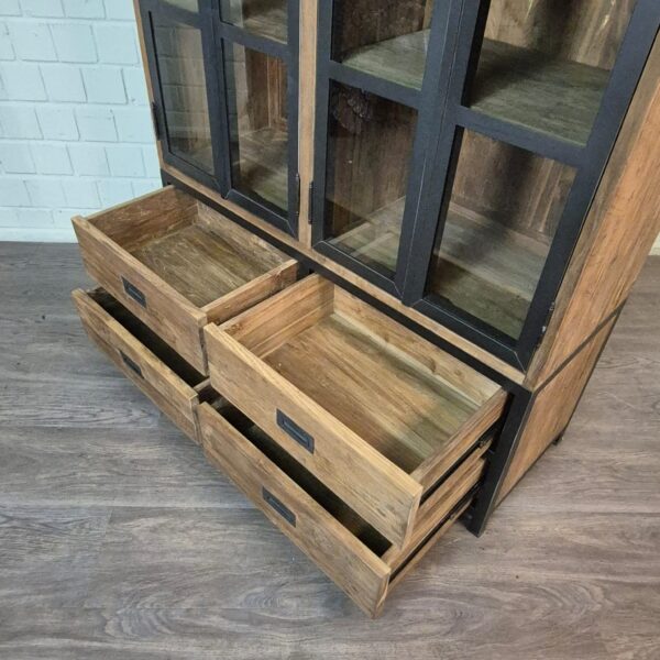 Vitrine Boekenkast Teak 1,25 m - Afbeelding 15