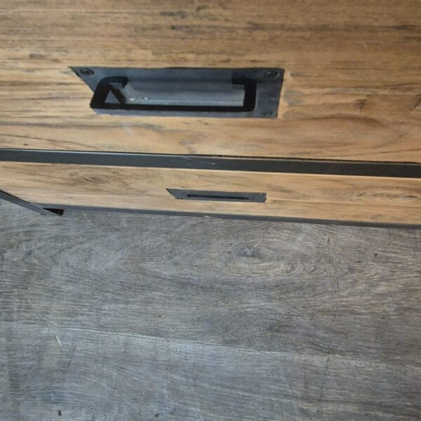 Vitrine Boekenkast Teak 1,25 m - Afbeelding 7
