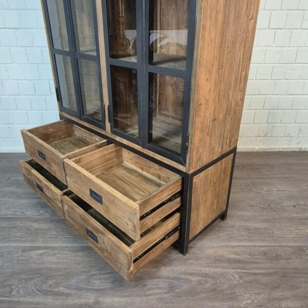 Vitrine Boekenkast Teak 1,25 m - Afbeelding 14