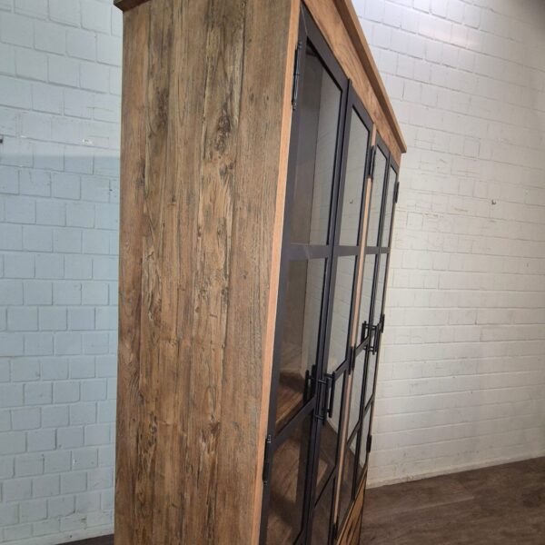 Vitrine Boekenkast Teak 1,25 m - Afbeelding 5