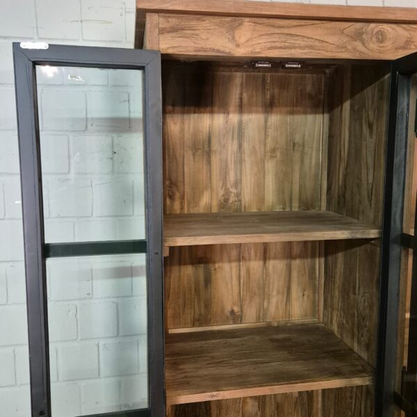 Vitrine Boekenkast Teak 1,25 m - Afbeelding 11