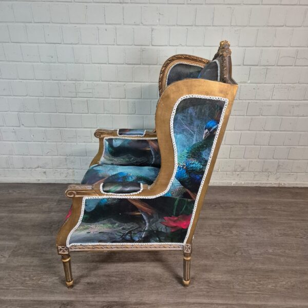 Oorfauteuil Pauwmotief Barokstijl 0,74 m - Afbeelding 4