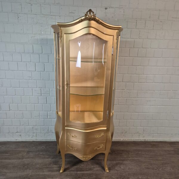 Vitrine Barokstijl Goud 0,84 m - Afbeelding 2