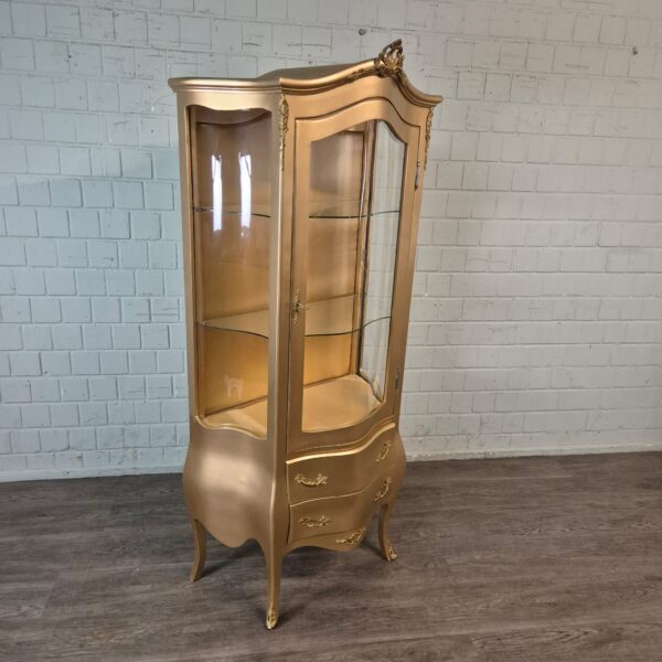 Vitrine Barokstijl Goud 0,84 m