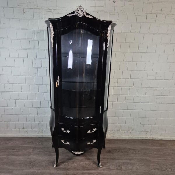 Vitrine Barokstijl Zwart 0,84 m - Afbeelding 2