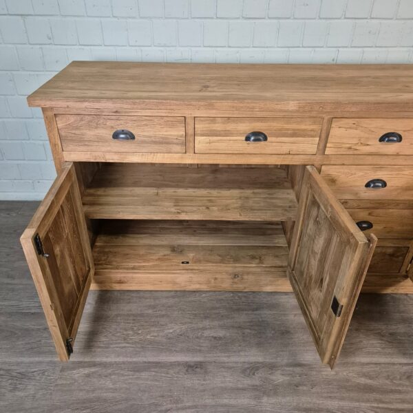 Dressoir Sideboard Teak 2,51 m - Afbeelding 13