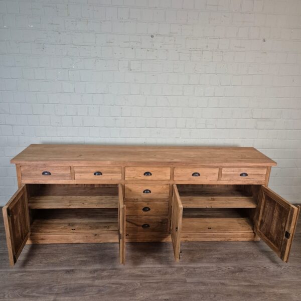 Dressoir Sideboard Teak 2,51 m - Afbeelding 12