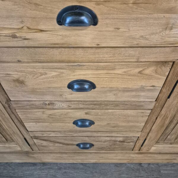 Dressoir Sideboard Teak 2,51 m - Afbeelding 7