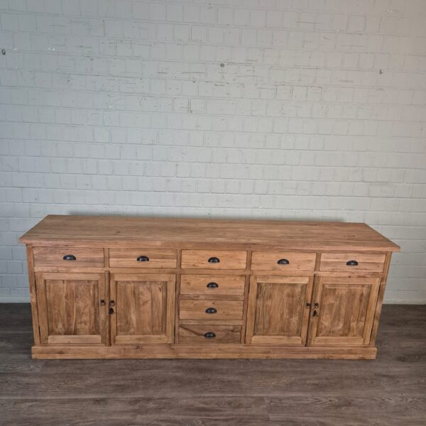 Dressoir Sideboard Teak 2,51 m - Afbeelding 2