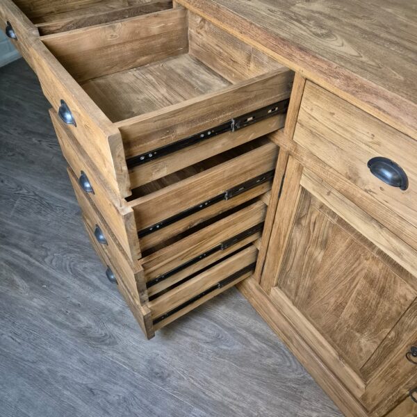 Dressoir Sideboard Teak 2,51 m - Afbeelding 20