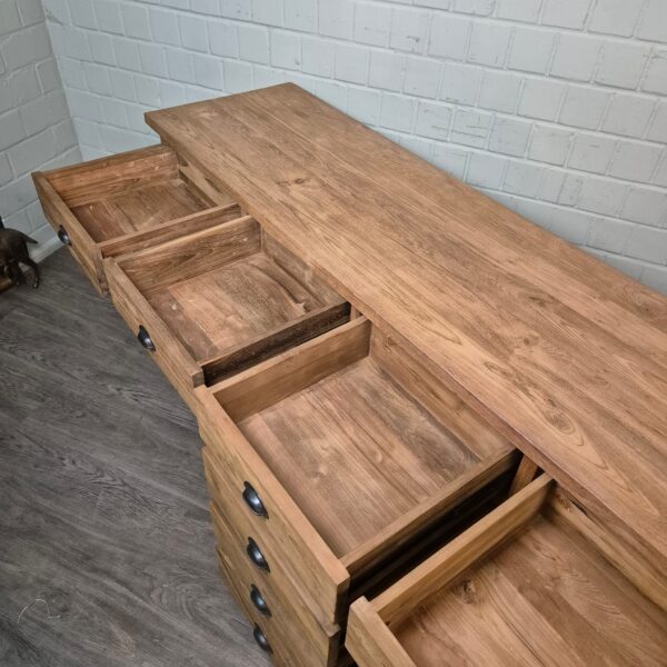 Dressoir Sideboard Teak 2,51 m - Afbeelding 18