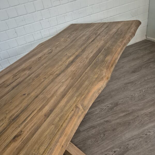 Eettafel Boomstam Teak 3,00 m x 1,00 m - Afbeelding 13