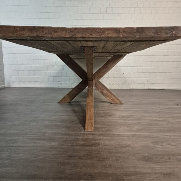Eettafel Boomstam Teak 3,00 m x 1,00 m - Afbeelding 9