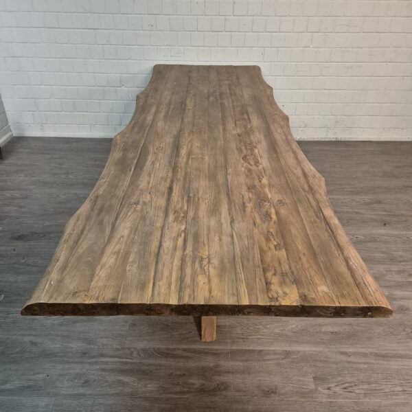 Eettafel Boomstam Teak 3,00 m x 1,00 m - Afbeelding 10