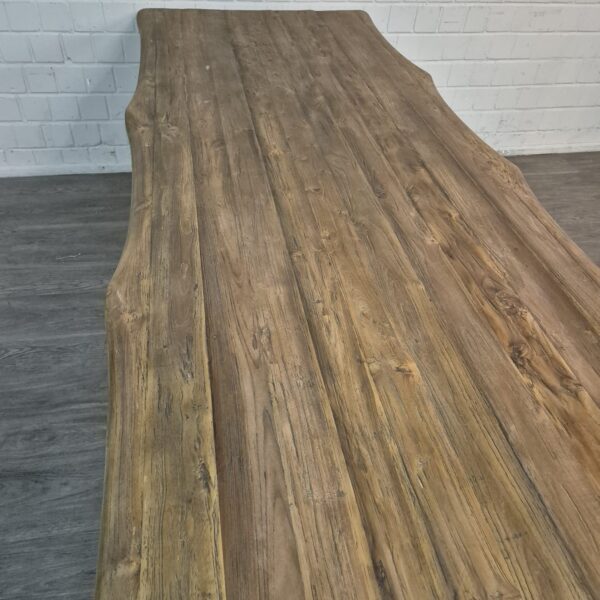 Eettafel Boomstam Teak 3,00 m x 1,00 m - Afbeelding 11