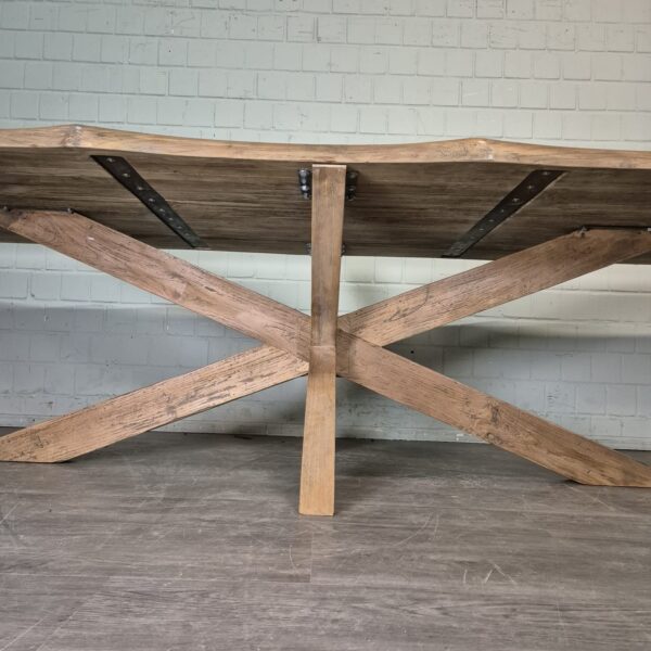 Eettafel Boomstam Teak 3,00 m x 1,00 m - Afbeelding 7