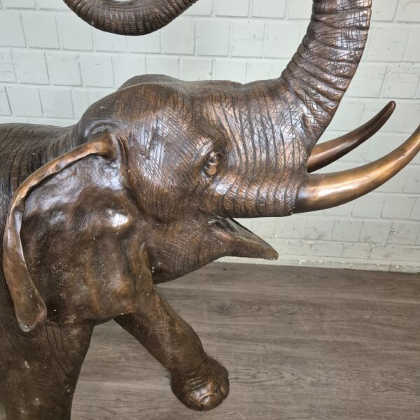 Beeld Tuinbeeld Olifant Brons 1,25 m - Afbeelding 7