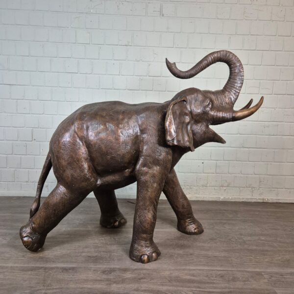 Beeld Tuinbeeld Olifant Brons 1,25 m - Afbeelding 2