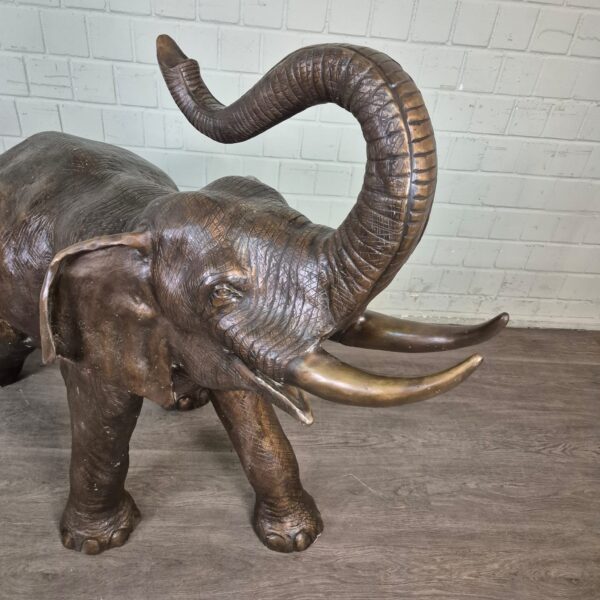 Beeld Tuinbeeld Olifant Brons 1,25 m - Afbeelding 4