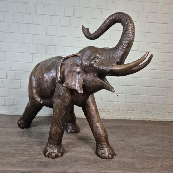 Beeld Tuinbeeld Olifant Brons 1,25 m - Afbeelding 3