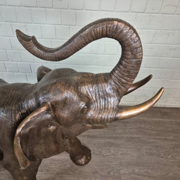 Beeld Tuinbeeld Olifant Brons 1,25 m - Afbeelding 5