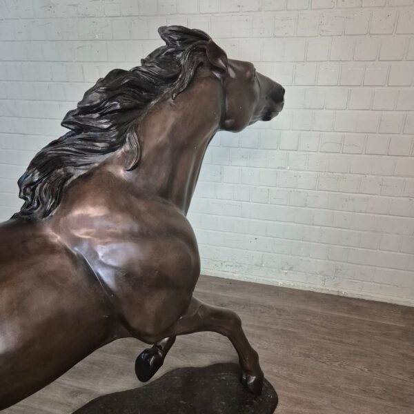 Beeld Tuinbeeld Paard Brons 1,77 m - Afbeelding 10