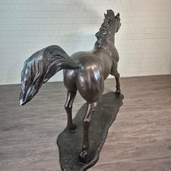Beeld Tuinbeeld Paard Brons 1,77 m - Afbeelding 12