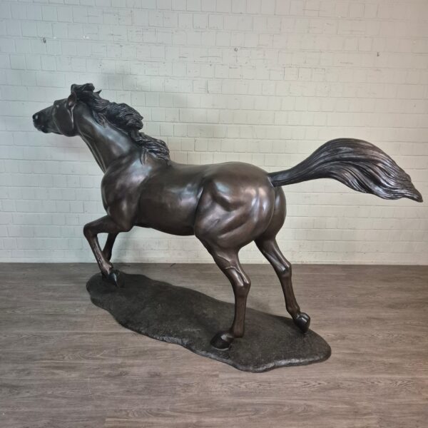 Beeld Tuinbeeld Paard Brons 1,77 m - Afbeelding 13