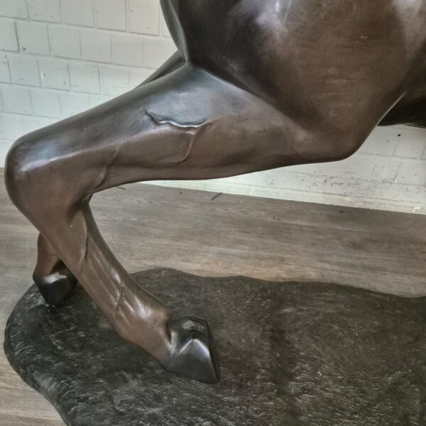 Beeld Tuinbeeld Paard Brons 1,77 m - Afbeelding 15