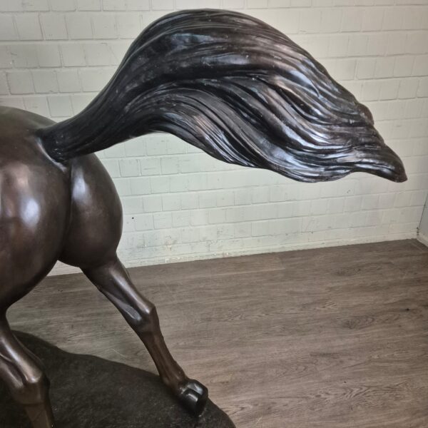 Beeld Tuinbeeld Paard Brons 1,77 m - Afbeelding 19