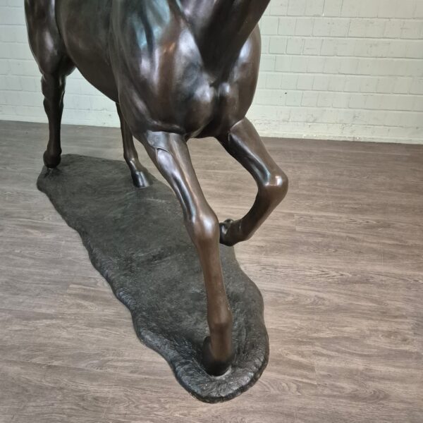 Beeld Tuinbeeld Paard Brons 1,77 m - Afbeelding 8