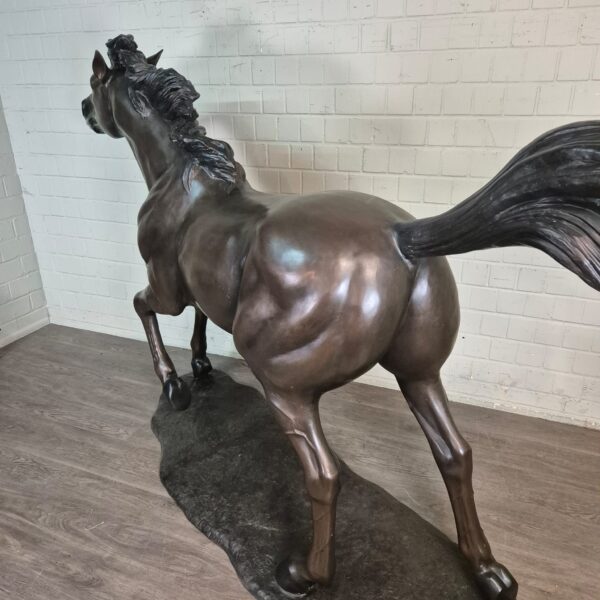 Beeld Tuinbeeld Paard Brons 1,77 m - Afbeelding 14