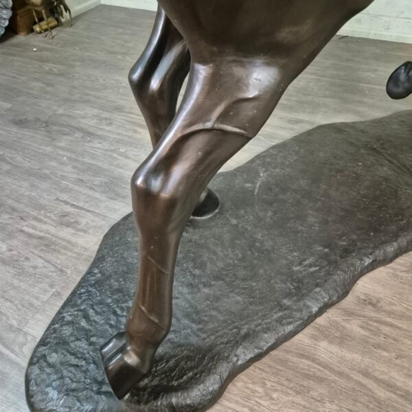 Beeld Tuinbeeld Paard Brons 1,77 m - Afbeelding 4