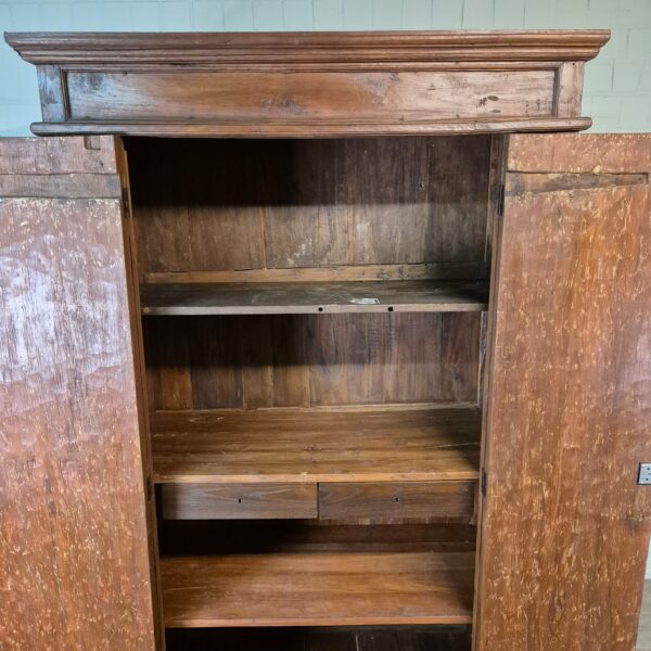 Kast Kledingkast Koloniale Stijl Teak 1,47 m - Afbeelding 13