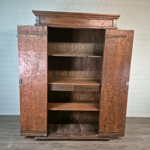 Kast Kledingkast Koloniale Stijl Teak 1,47 m - Afbeelding 12