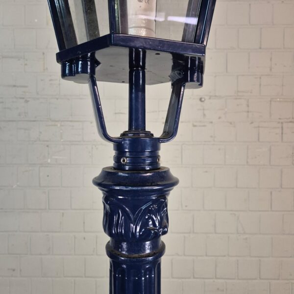 Lantaarn Tuinlamp Aluminium Donkerblauw 2,60 m - Afbeelding 4