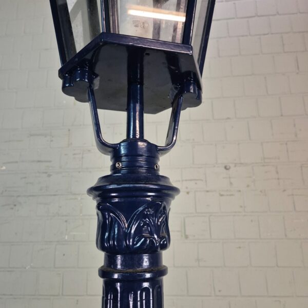 Lantaarn Tuinlamp Aluminium Donkerblauw 2,60 m - Afbeelding 5