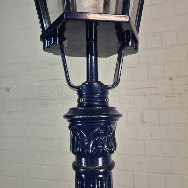 Lantaarn Tuinlamp Aluminium Donkerblauw 2,60 m - Afbeelding 6