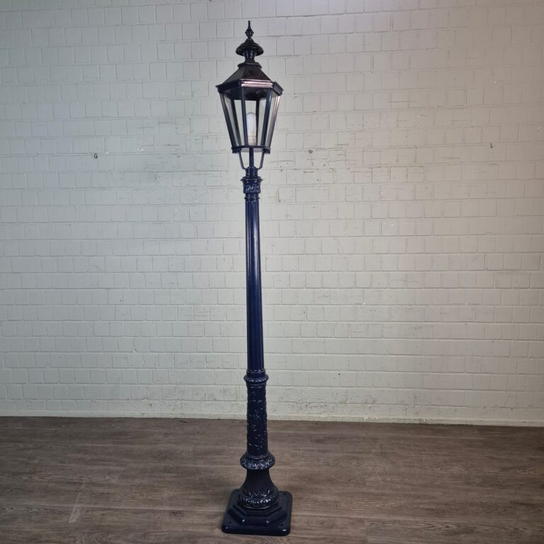 Lantaarn Tuinlamp Aluminium Donkerblauw 2,60 m - Afbeelding 3
