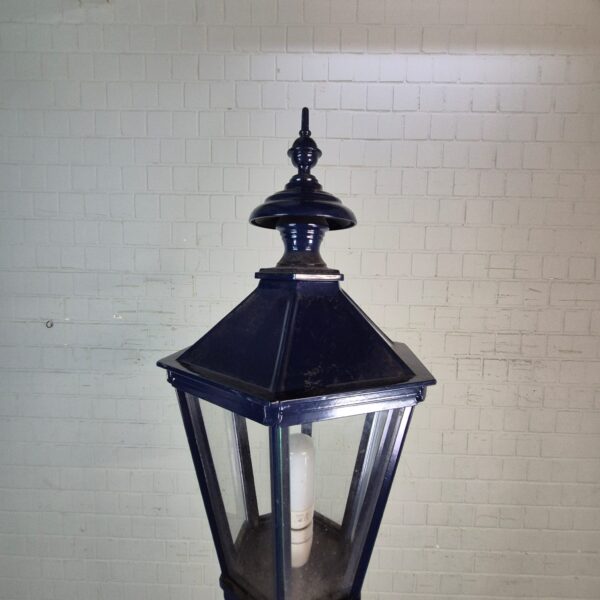 Lantaarn Tuinlamp Aluminium Donkerblauw 2,60 m - Afbeelding 3
