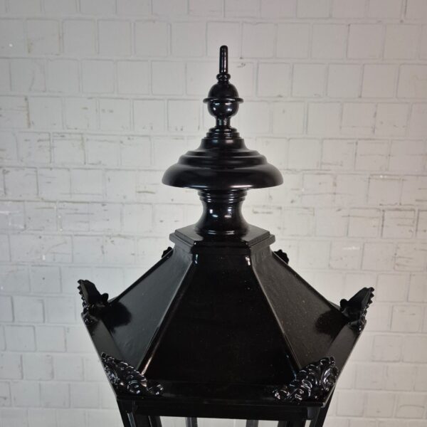 Lantaarn Tuinlamp Aluminium Zwart 2,40 m - Afbeelding 3