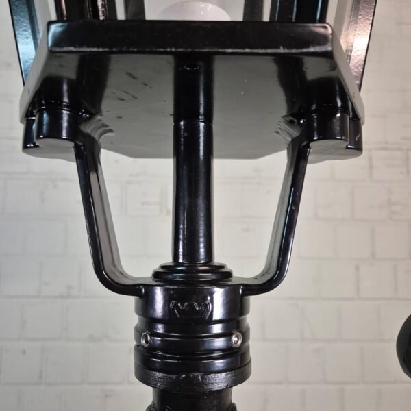 Lantaarn Tuinlamp Aluminium Zwart 2,40 m - Afbeelding 5